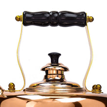 Load image into Gallery viewer, Richmond Heritage Copper Whistling Tea Kettle for Gas Stovetops - No. 3
